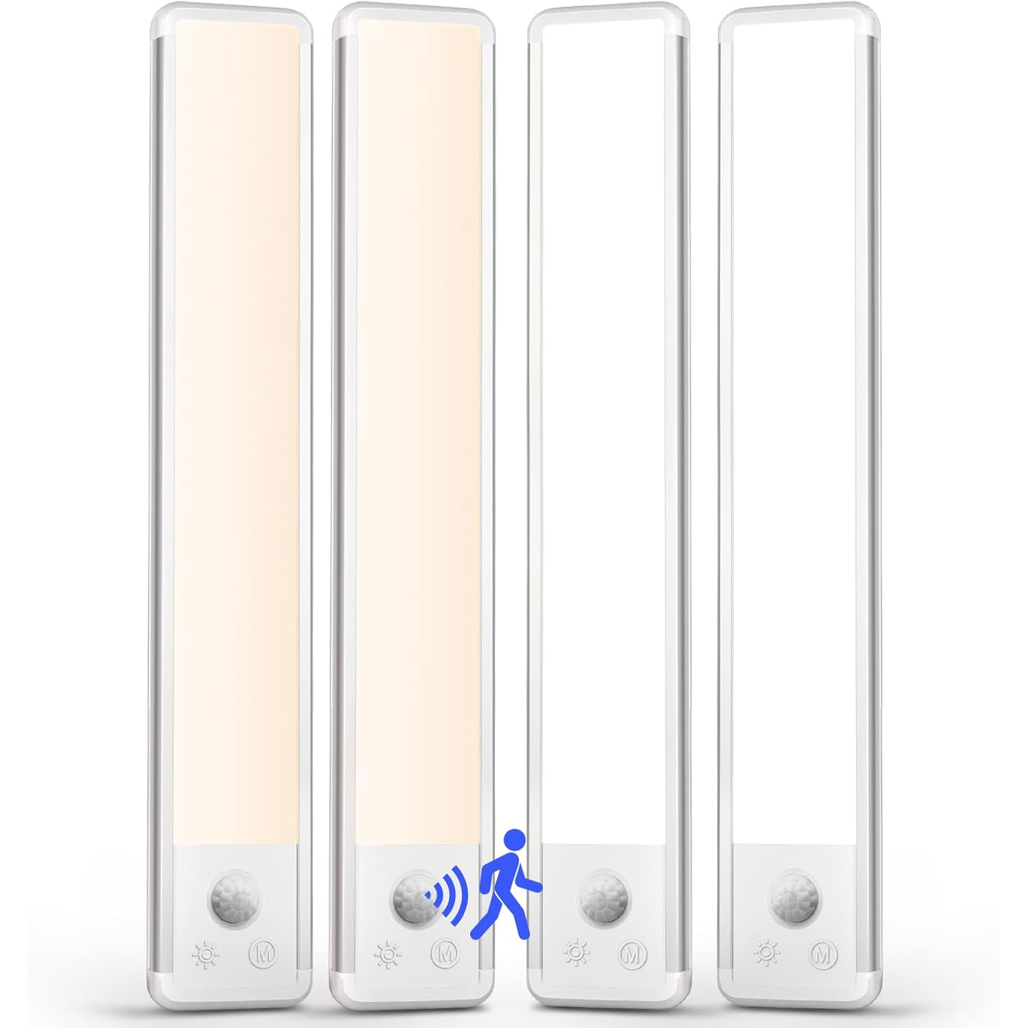 Luz LED recargable con sensor de movimiento 30 cm para gabinetes y clóset 💡