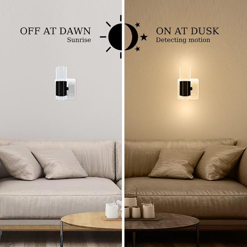 Luz Nocturna LED Inteligente Regulable con Sensor Día y Noche 2 Pack 🌙✨ - Imagen 2