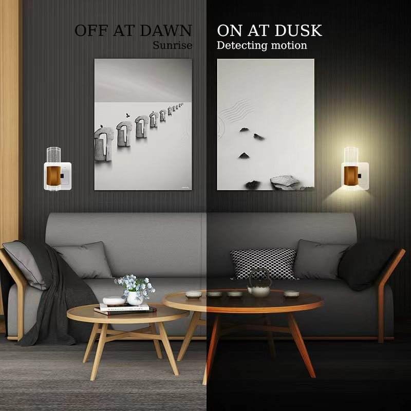Luz Nocturna LED Inteligente Regulable con Sensor Día y Noche 2 Pack 🌙✨ - Imagen 4