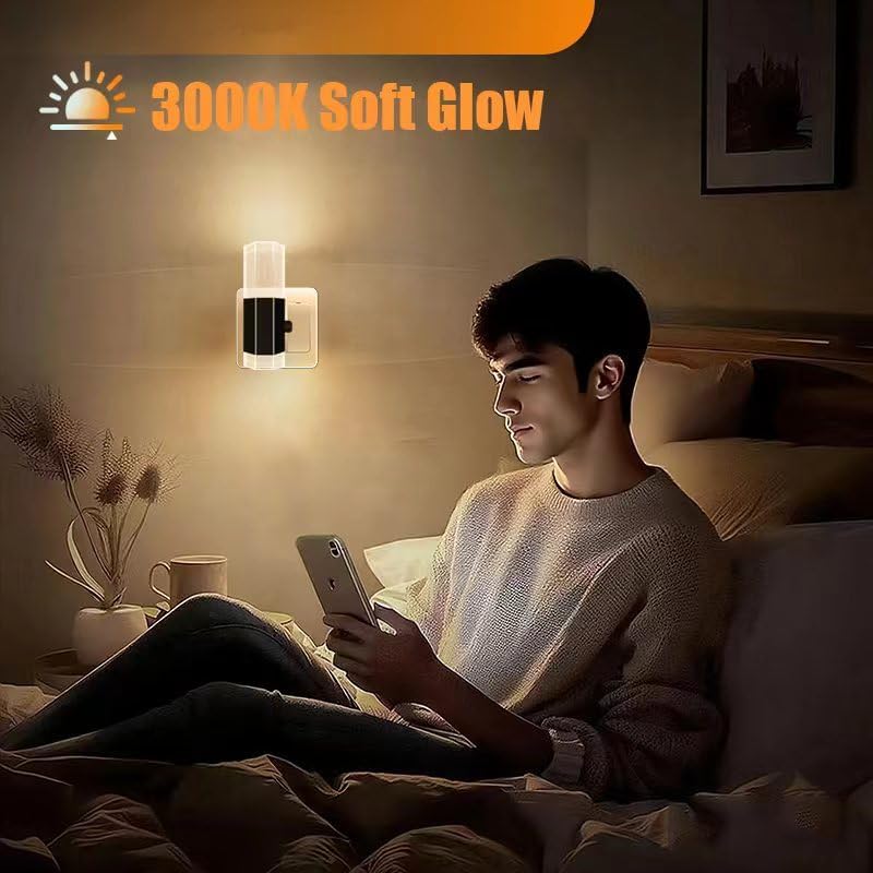 Luz Nocturna LED Inteligente Regulable con Sensor Día y Noche 2 Pack 🌙✨ - Imagen 8