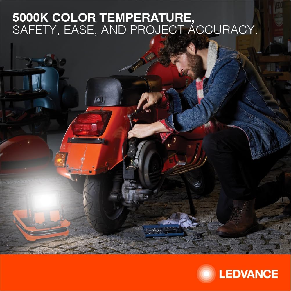 Luz de trabajo LEDVANCE 25W con USB integrado, 2500 lúmenes y soporte ajustable 🔧💡 - Imagen 10