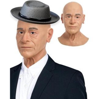 Máscara Realista de Anciano en Silicona Tamaño Real 🎭