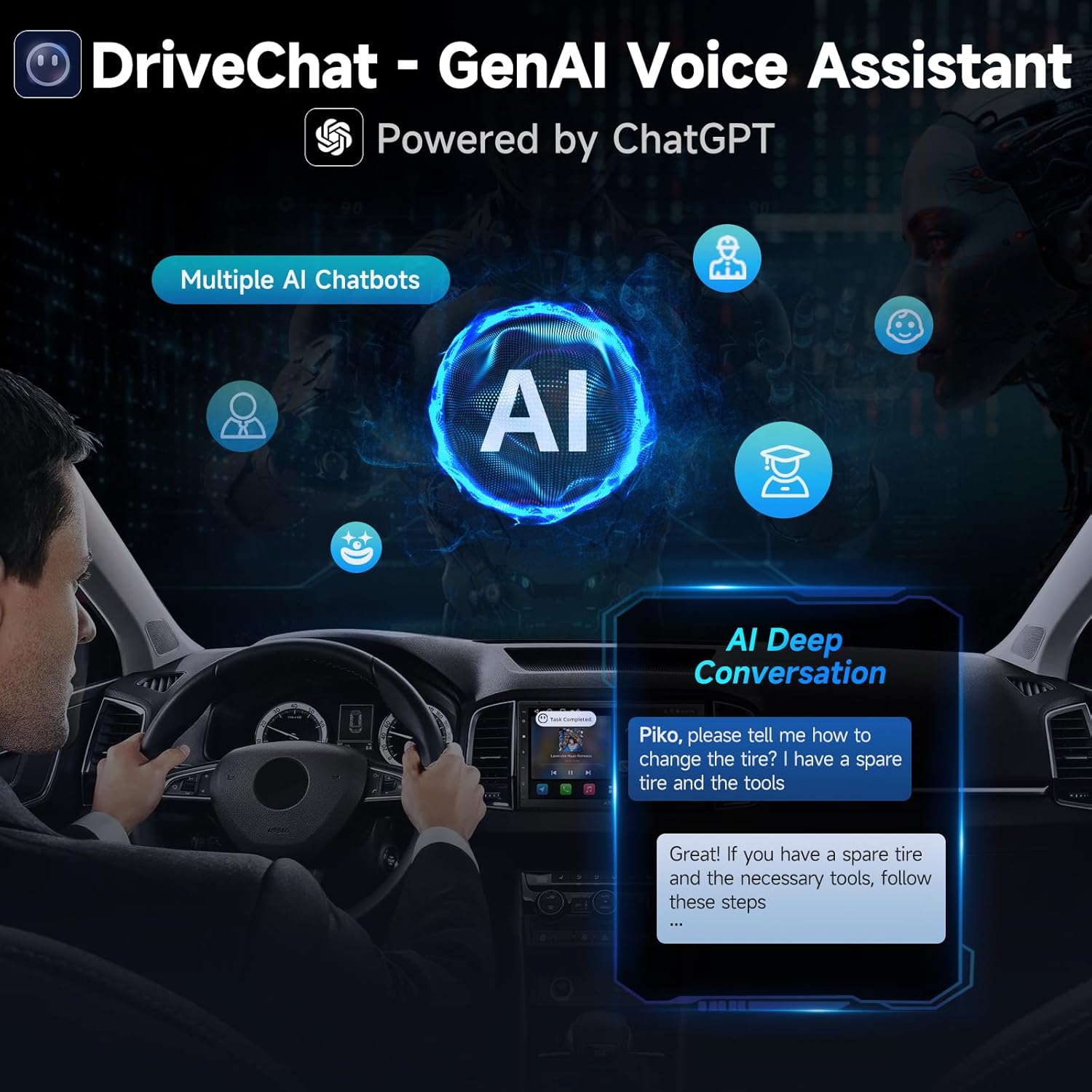 Pantalla Android ATOTO A5L 7” para Carro con CarPlay/Android Auto, GPS, AI 🧠🚗 - Imagen 7