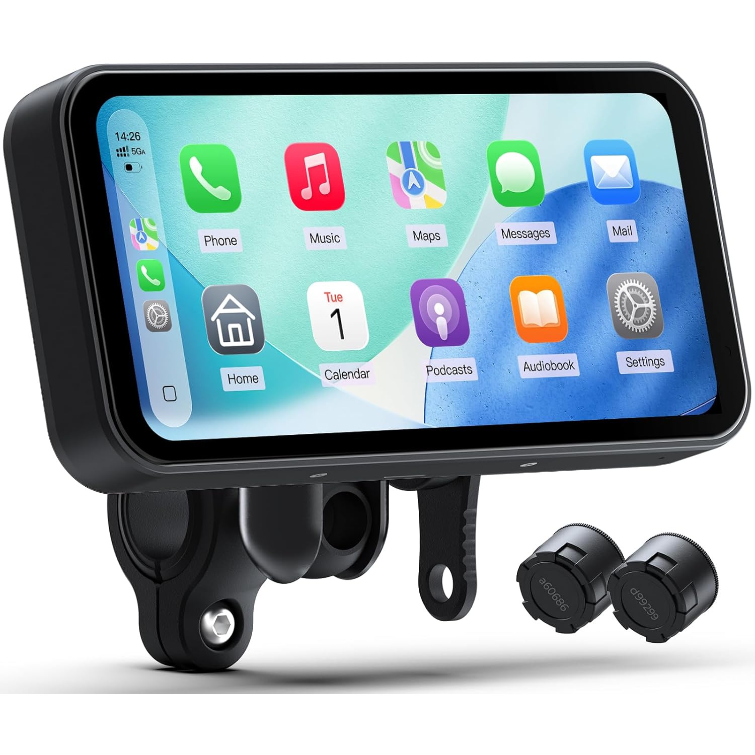 Pantalla CarPlay y Android Auto inalámbrica 6.25 pulgadas para moto, TPMS, IP67, GPS, Bluetooth, fácil instalación 🚦