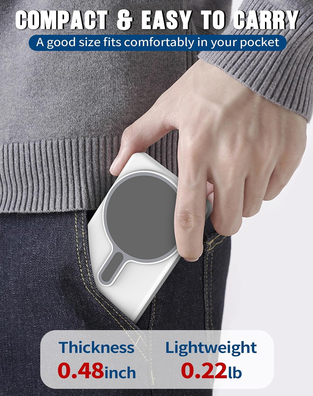 Pantalla Selfie Magnética con Control Bluetooth 📸 Monitor Inalámbrico 1080P para iPhone y Android - Imagen 8