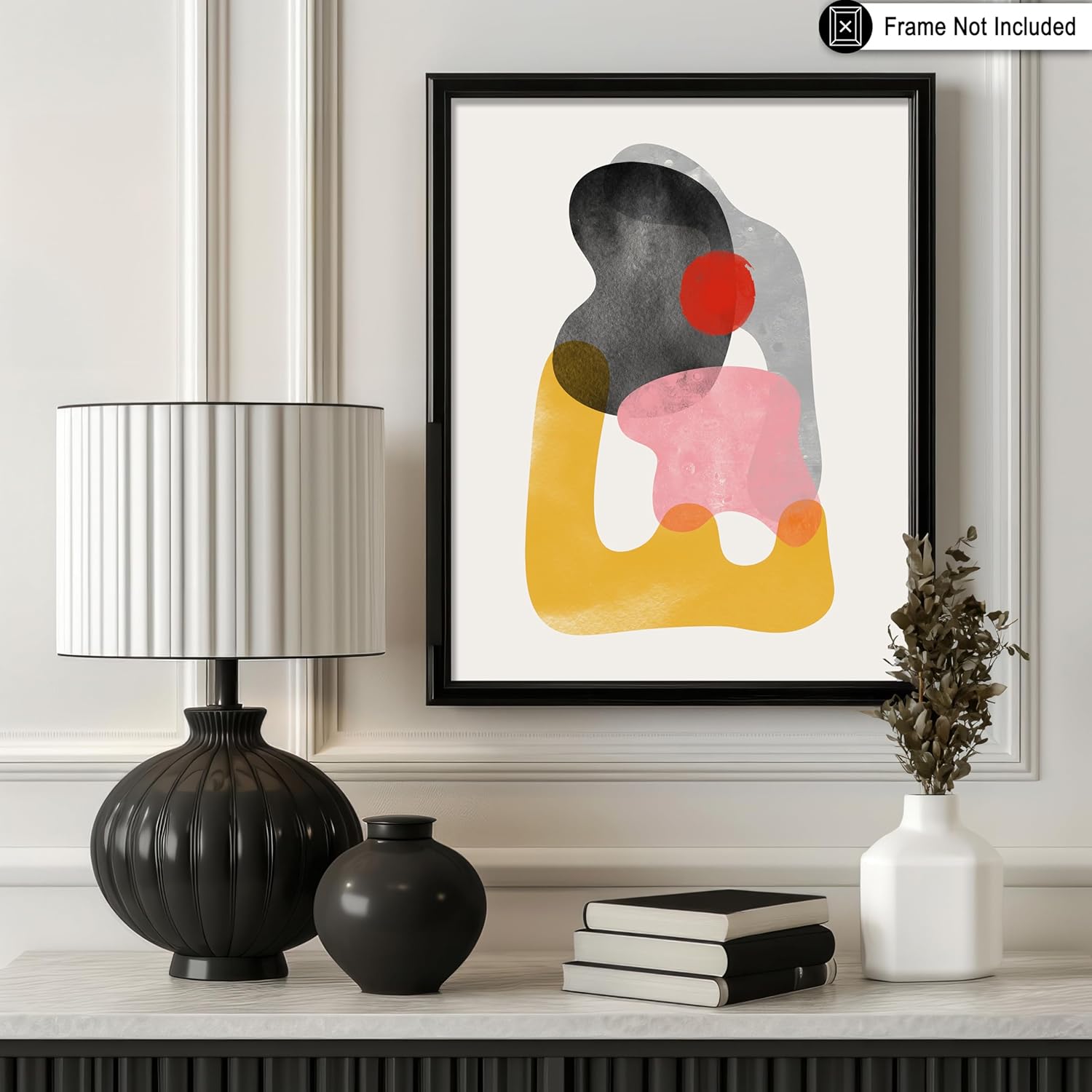 Póster Abstracto Geométrico 8x10 Estilo Mid Century Modern para Decoración 🎨🖼️ - Imagen 3