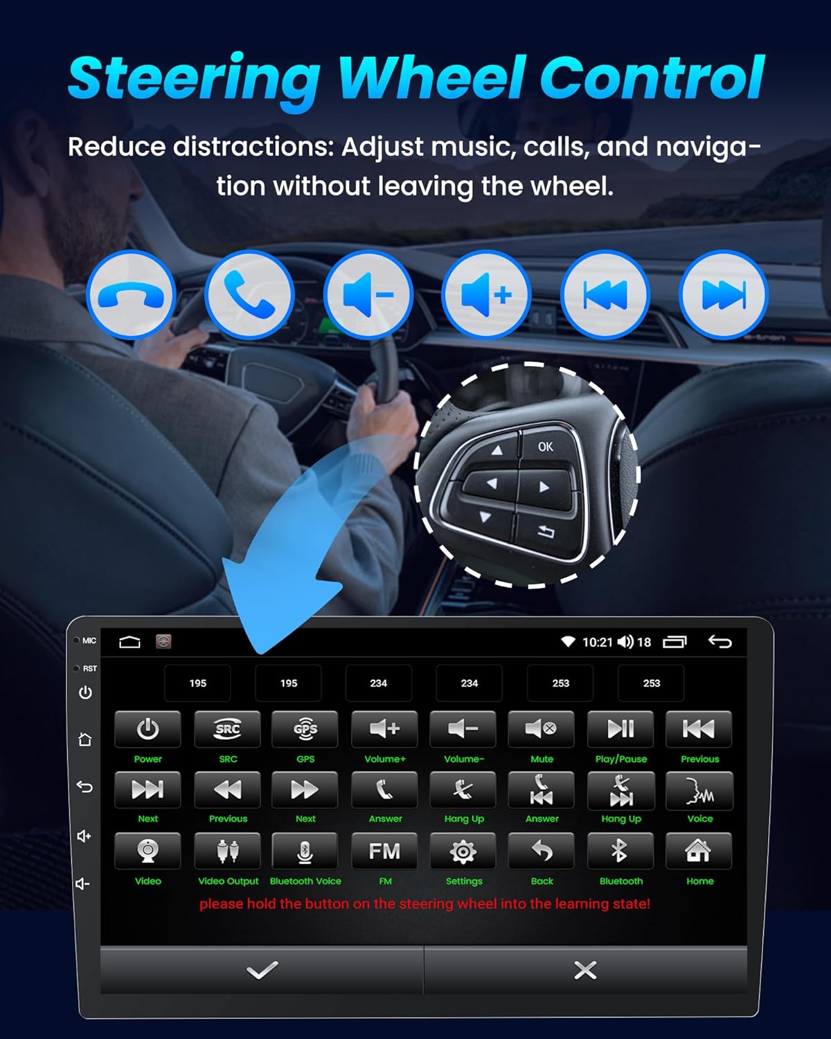 Radio Android 13 de 10 pulgadas para Chevy Silverado y GMC Sierra 🚙📱 - Imagen 9