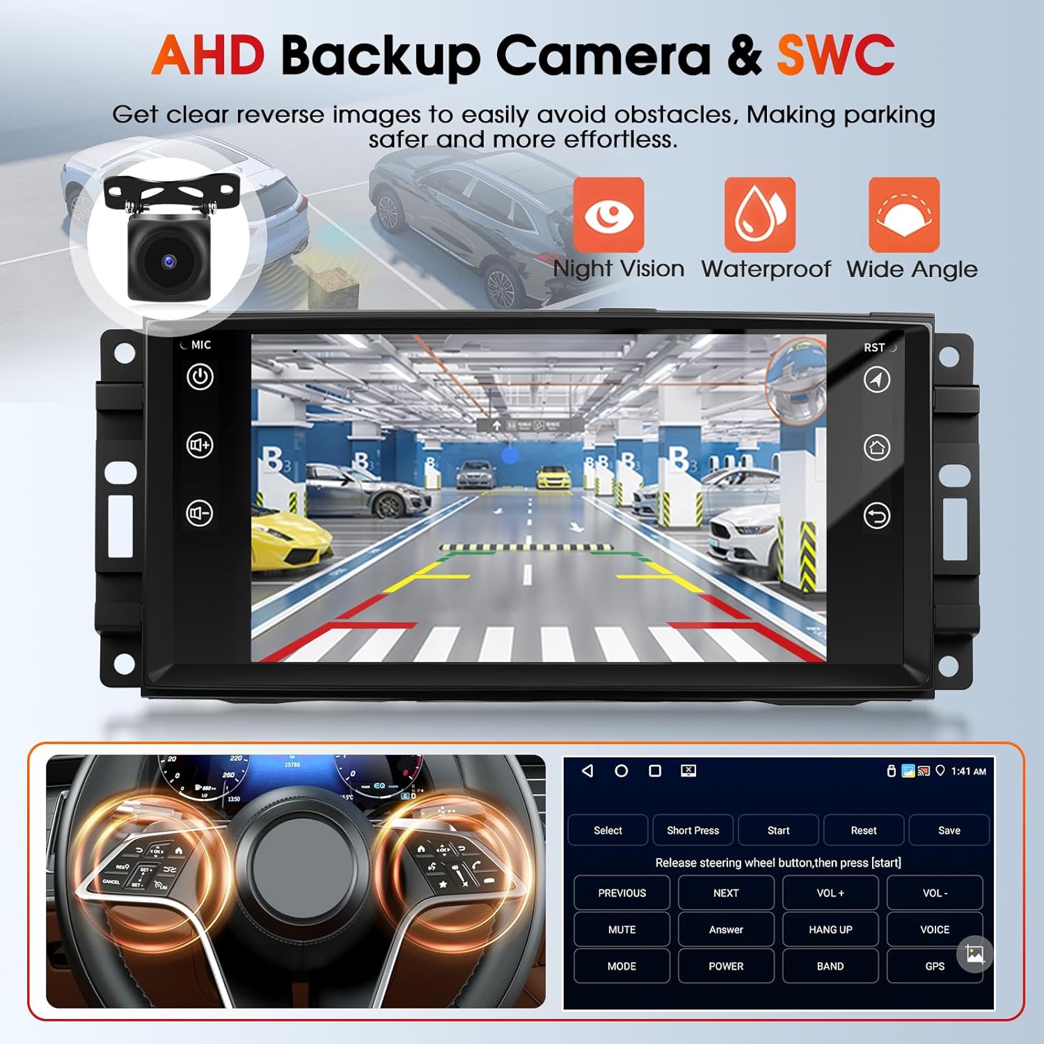 Radio Android 7 pulgadas para Jeep/Dodge/Chrysler con CarPlay y Android Auto inalámbricos 🚗📱 - Imagen 5