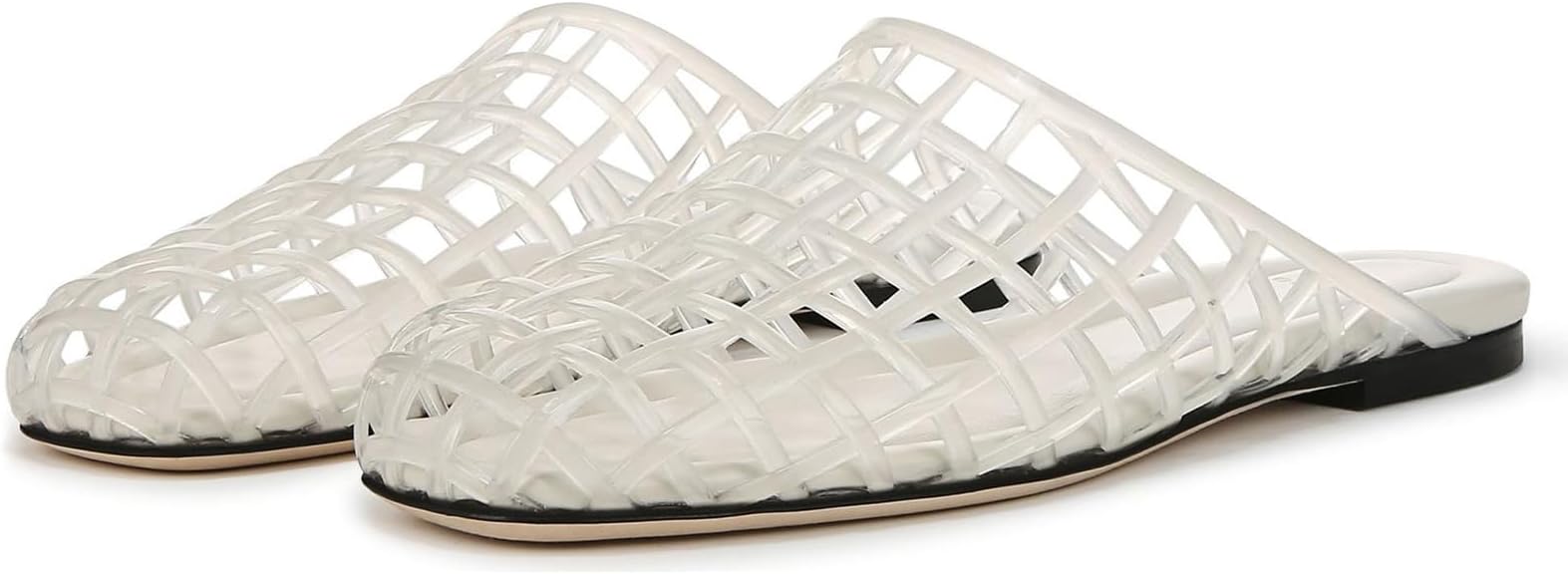 Sandalias tipo jelly para mujer transparentes y cómodas – Estilo playero con punta cerrada 🤍🩴 - Imagen 6