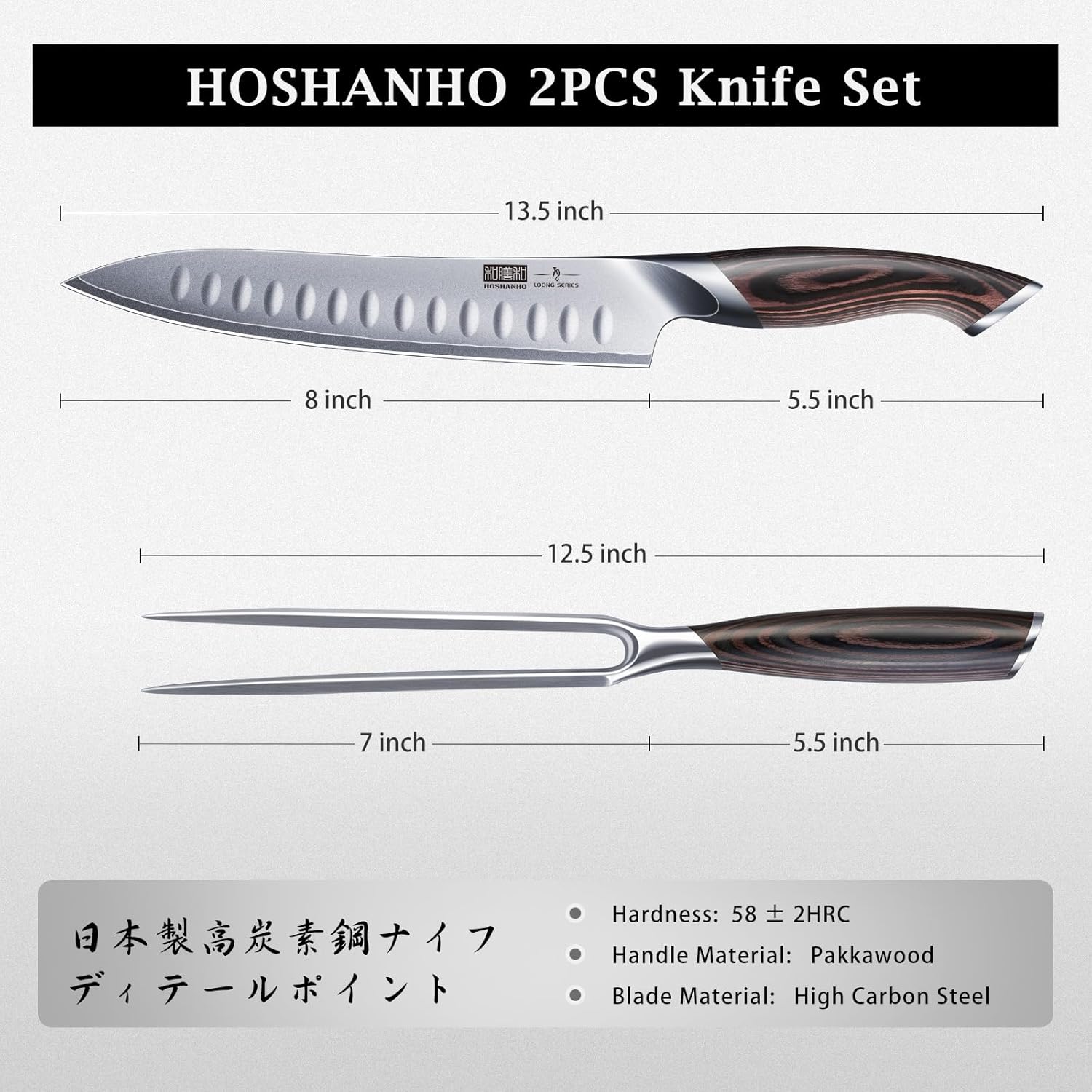 Set de cuchillo y tenedor para carne de acero inoxidable con mango ergonómico 🥩🔪 - Imagen 3