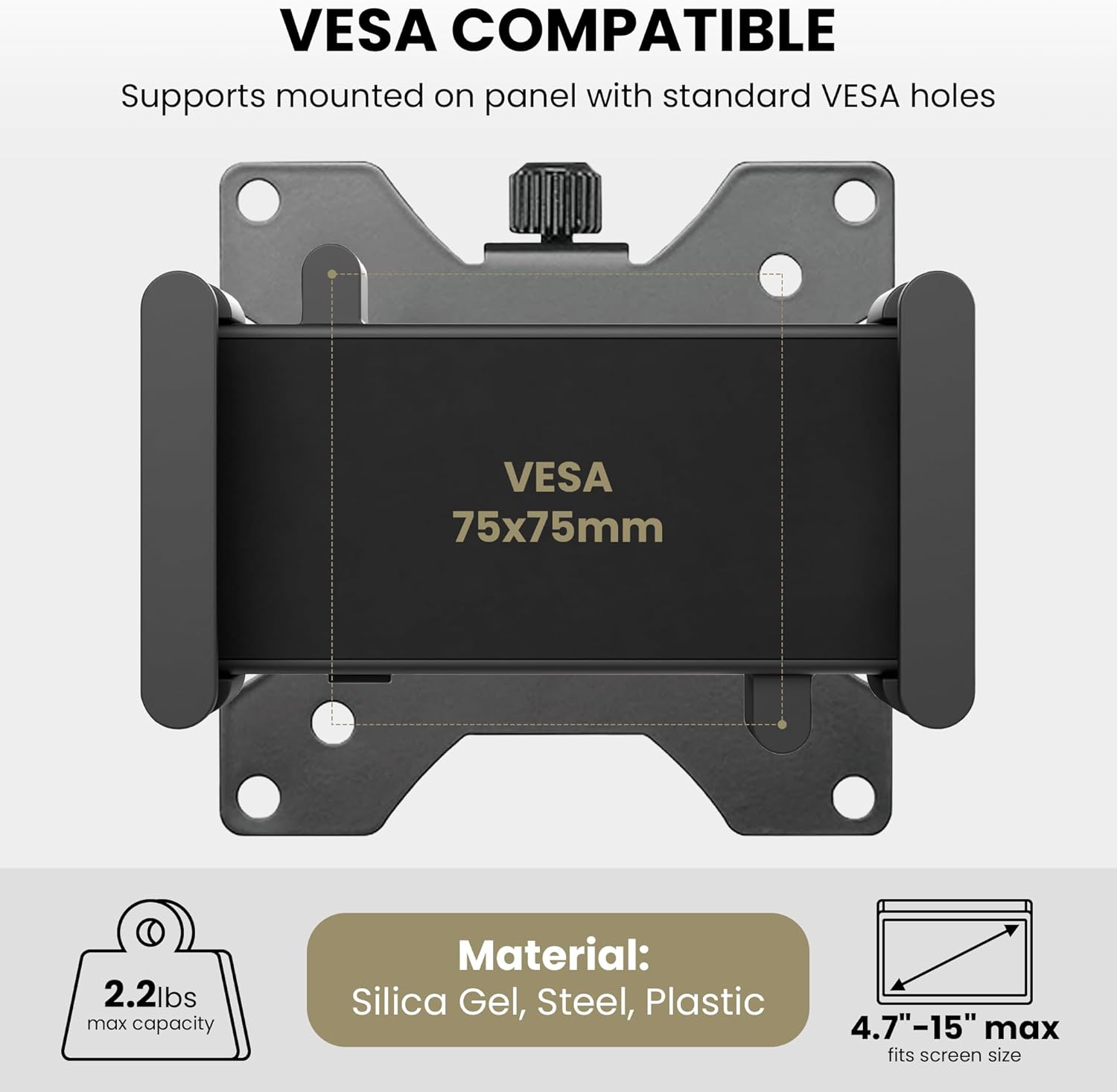 Soporte Universal para Tablet en Poste o Columna con Abrazadera Ajustable 📱 - Imagen 3