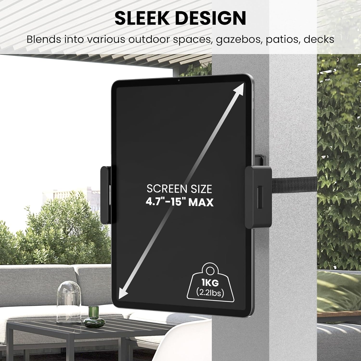 Soporte Universal para Tablet en Poste o Columna con Abrazadera Ajustable 📱 - Imagen 6