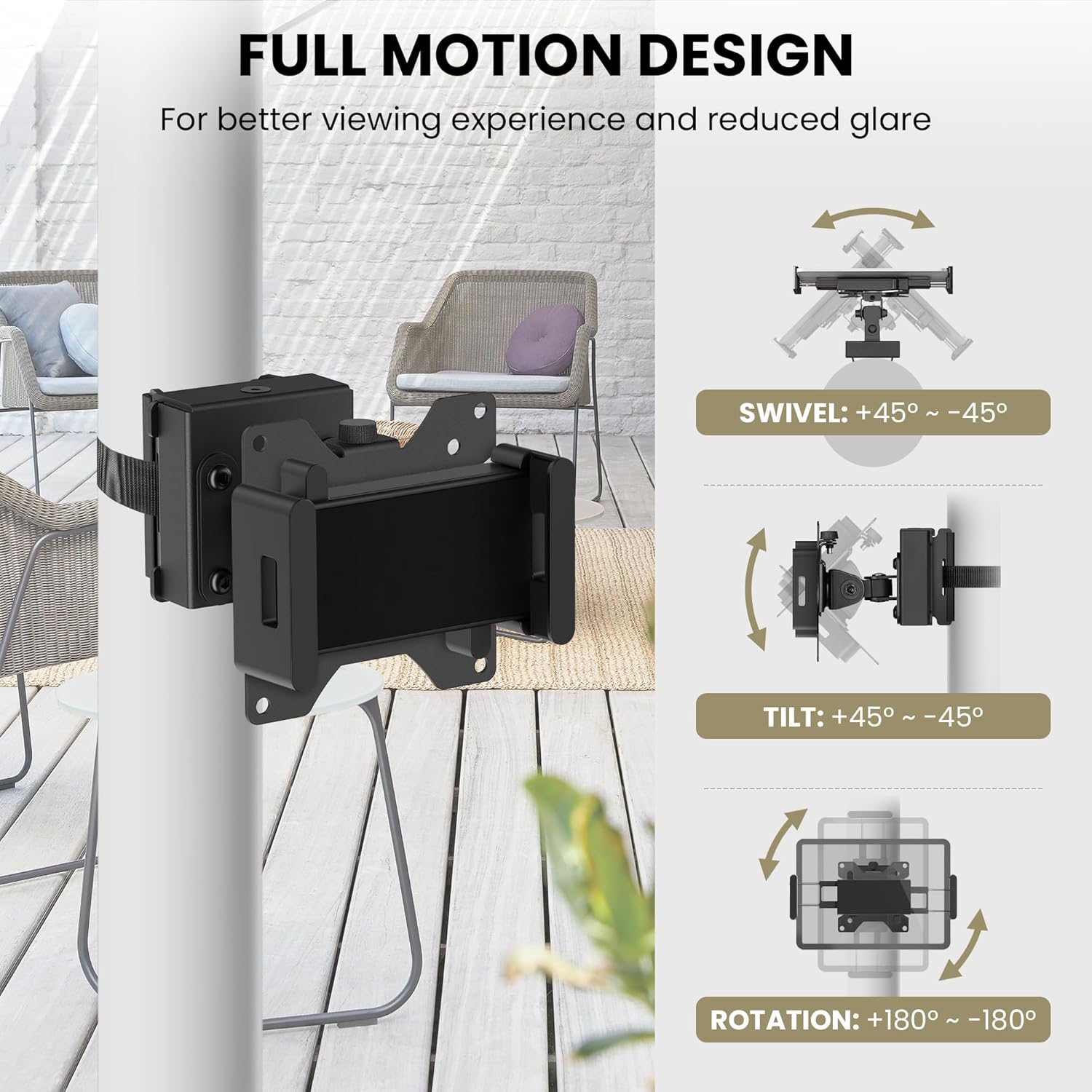 Soporte Universal para Tablet en Poste o Columna con Abrazadera Ajustable 📱 - Imagen 7