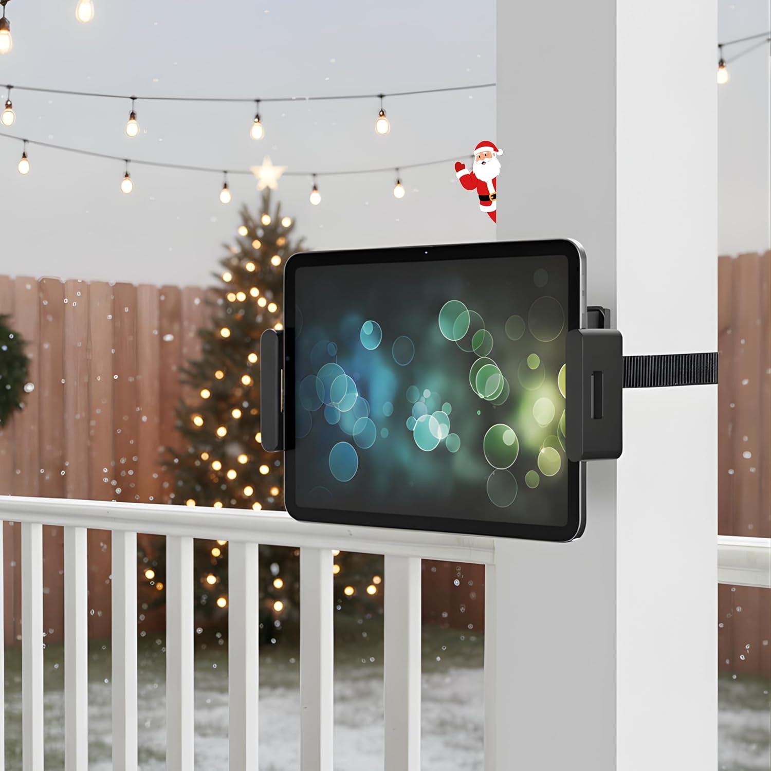 Soporte Universal para Tablet en Poste o Columna con Abrazadera Ajustable 📱