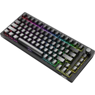 Teclado Mecánico Gamer Inalámbrico 75% con Perilla RGB 🎮⌨️