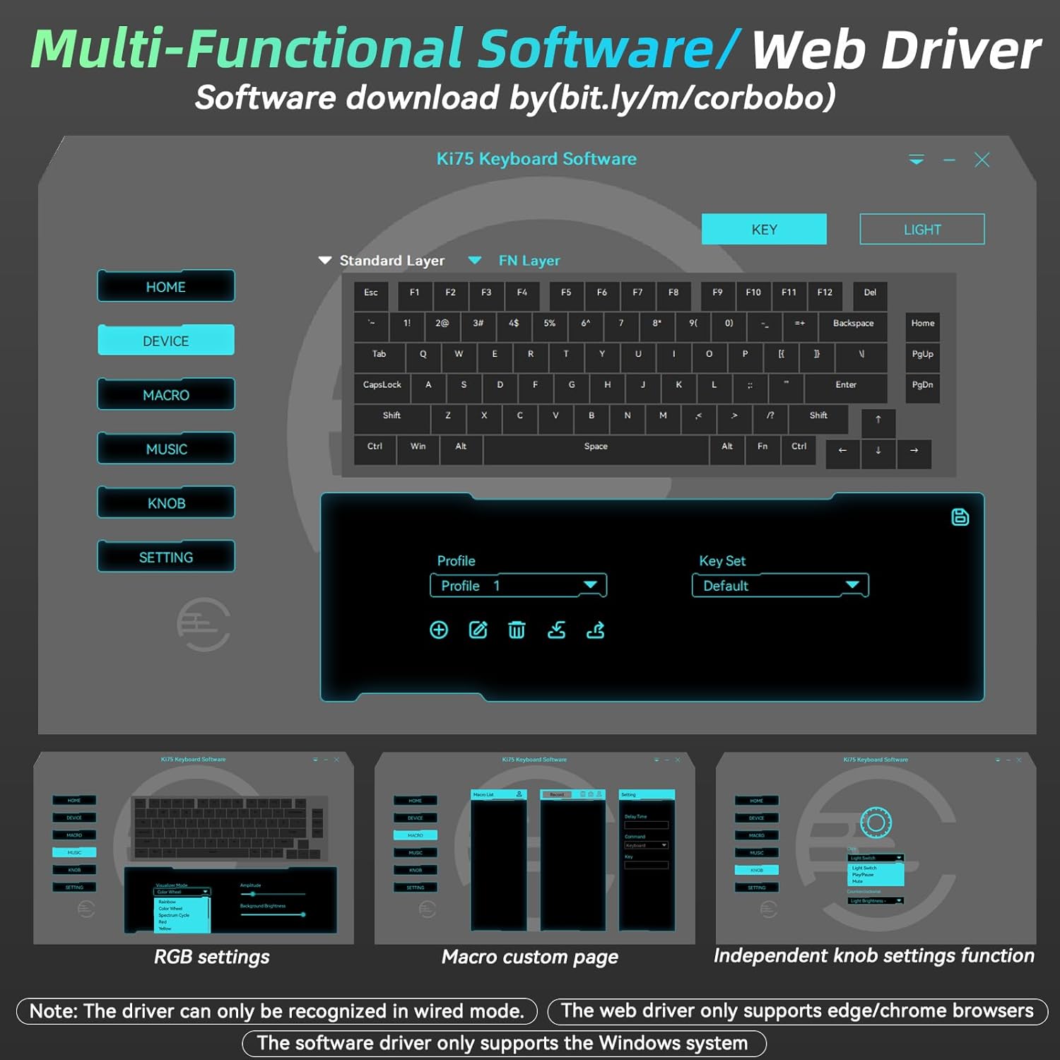 Teclado Mecánico Inalámbrico 75% KI75 con RGB, Knob y Hot-Swap 🔥⌨️ - Imagen 2