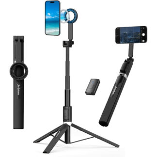 Trípode Selfie Stick Magnético 170 cm con Control Remoto y Giro 360° para iPhone y Android 📱✨