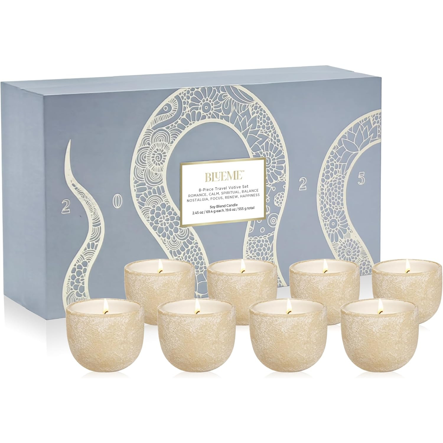 Velas Aromáticas Wellness Reutilizables 8 piezas Edición Año Nuevo Lunar 🕯️✨