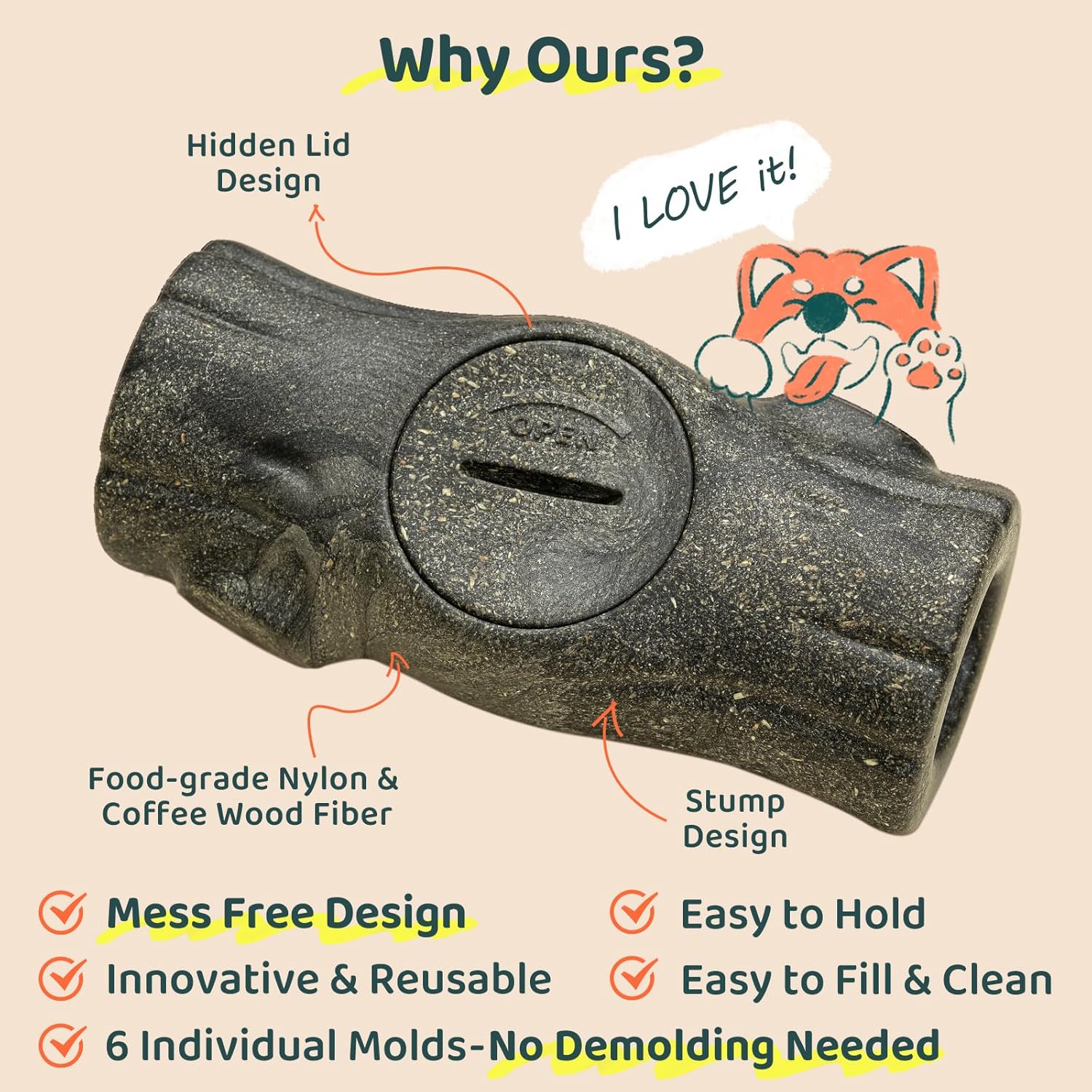 Juguete Interactivo para Perros Grandes con Vasos Congelables Antiestrés 🐶🦴 - Imagen 7