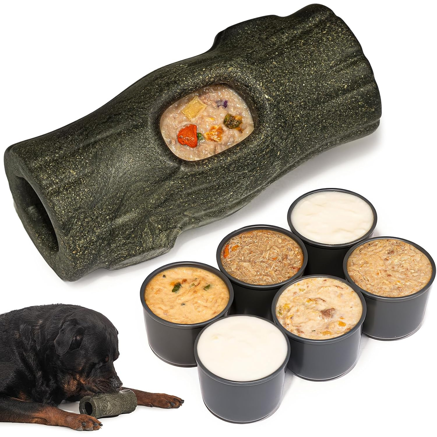 Juguete Interactivo para Perros Grandes con Vasos Congelables Antiestrés 🐶🦴