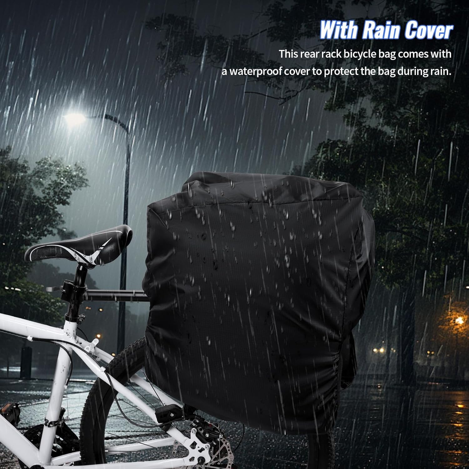 Bolsa para Bicicleta con Panniers y Cubierta de Lluvia 🌧️ - Imagen 7
