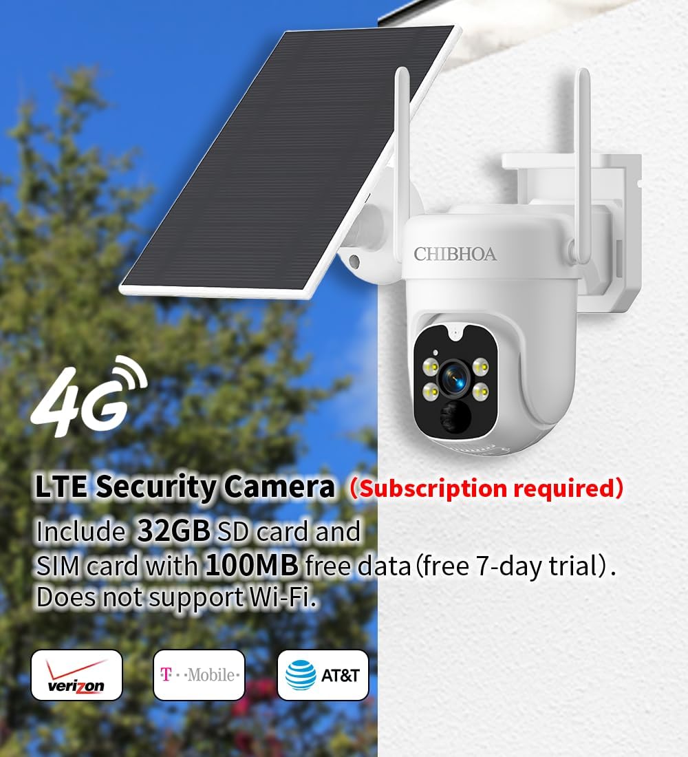 Cámara de Seguridad Solar 4G LTE - Sin WiFi, Visión Nocturna 2K 🌙 - Imagen 2