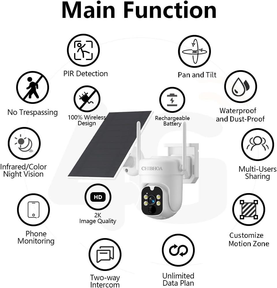 Cámara de Seguridad Solar 4G LTE - Sin WiFi, Visión Nocturna 2K 🌙 - Imagen 4