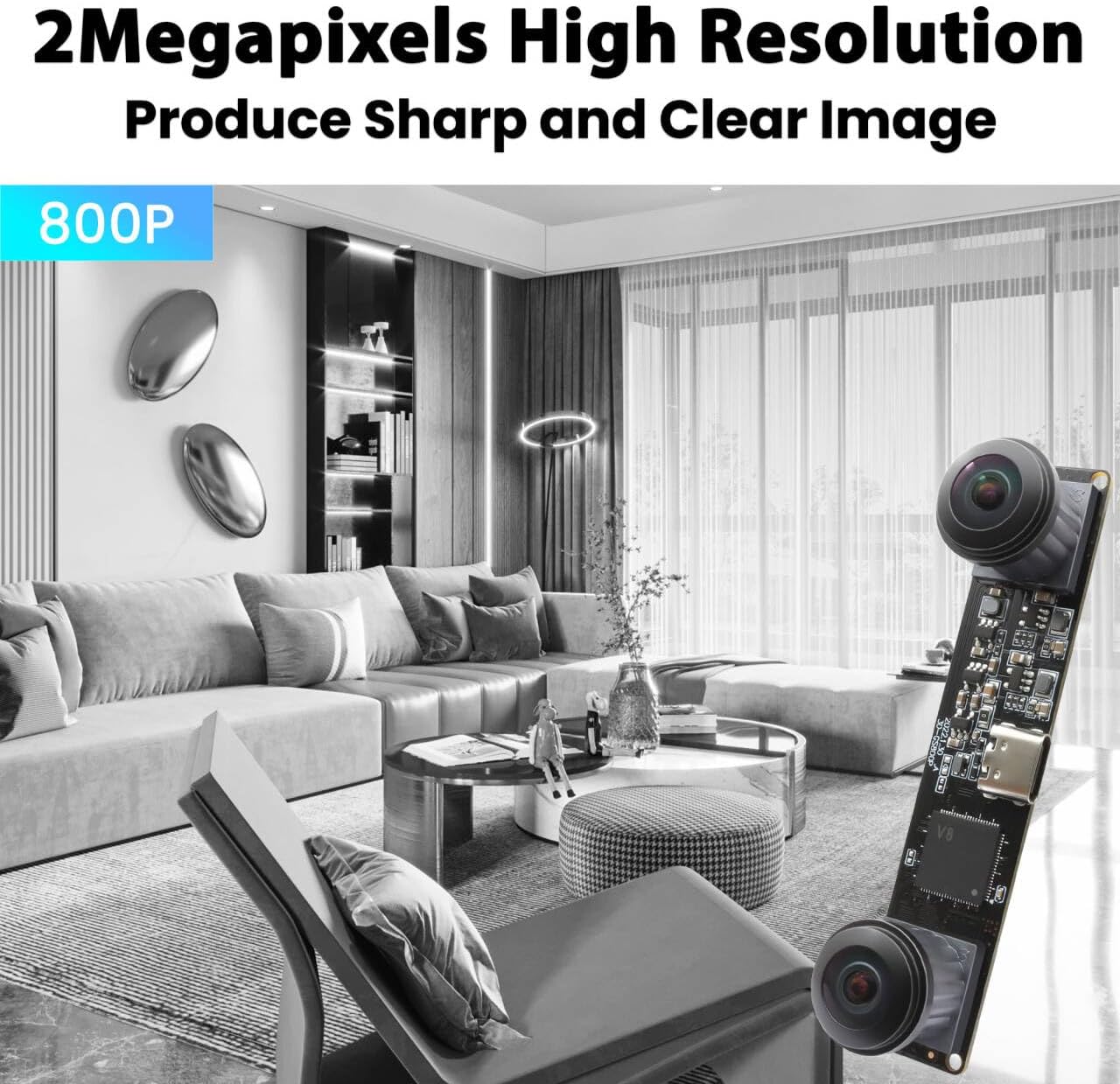 Cámara USB de Alta Velocidad 210fps con Lente Doble - Imagen 5