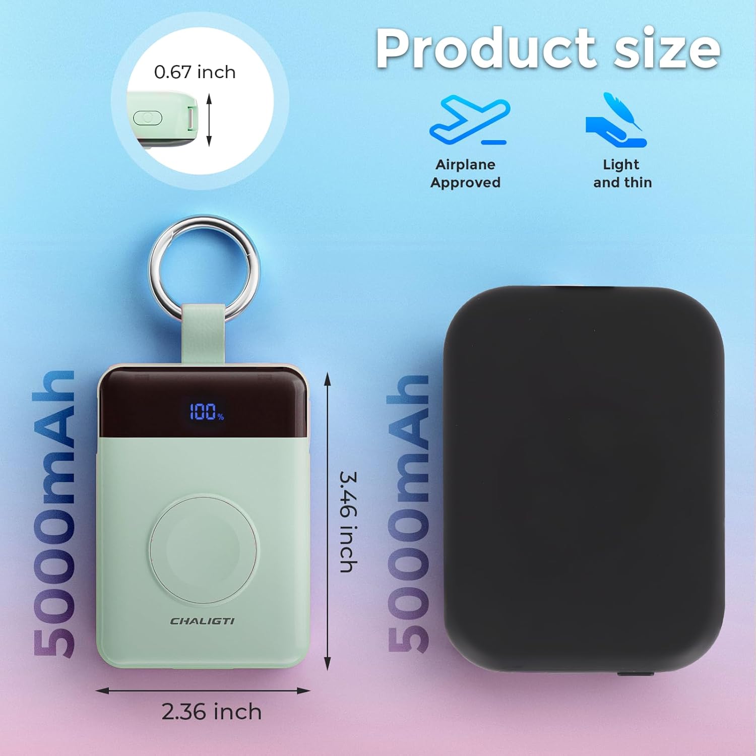 Cargador Portátil 5000mAh con Cables Integrados y Carga Rápida ⚡ - Imagen 5