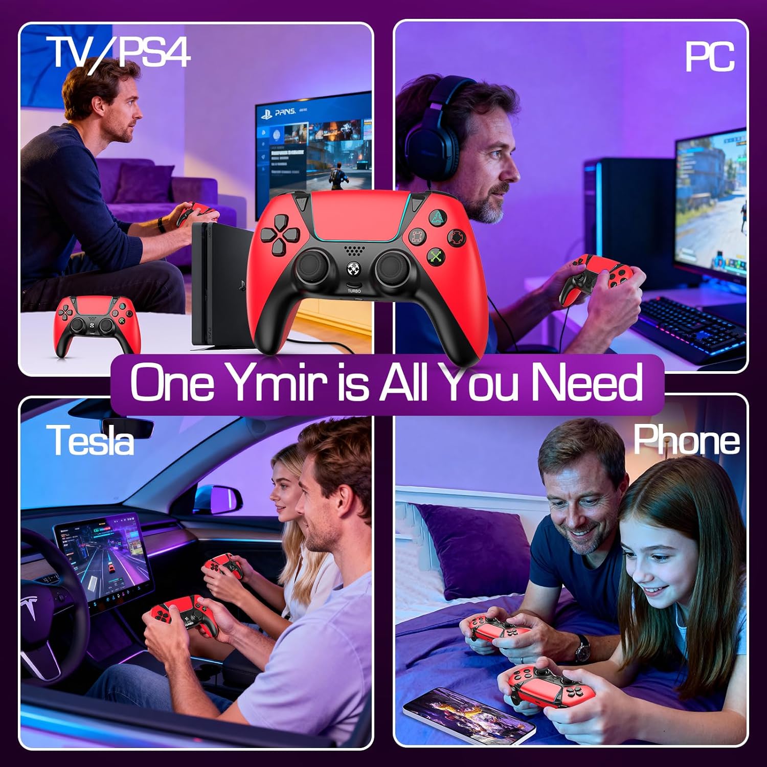 Controlador de Juego Inalámbrico para Luna, Fire Stick, PC y PS4 - Imagen 2