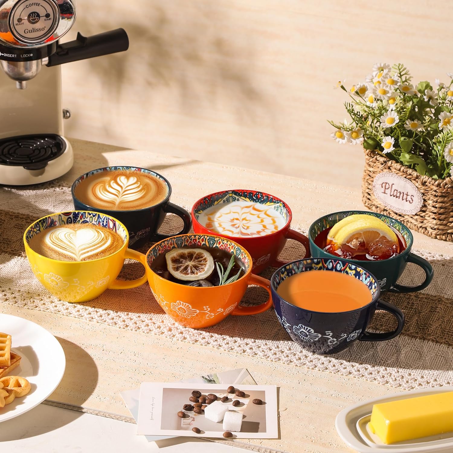 Juego de Tazas de Café Boho de 6 Piezas ☕🍺 - Imagen 8