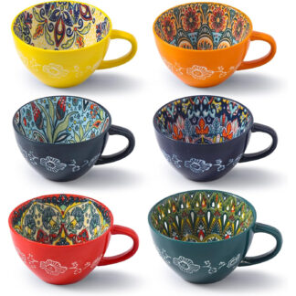 Juego de Tazas de Café Boho de 6 Piezas ☕🍺
