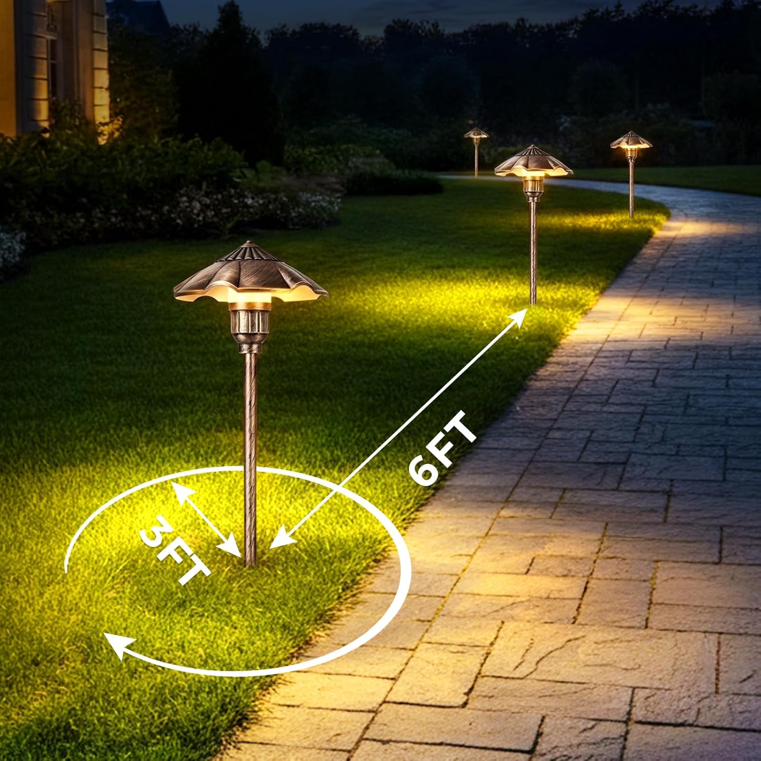 Luces de Paisaje de Bajo Voltaje, 5W, 12-24V AC/DC, IP65 Impermeable - Imagen 2