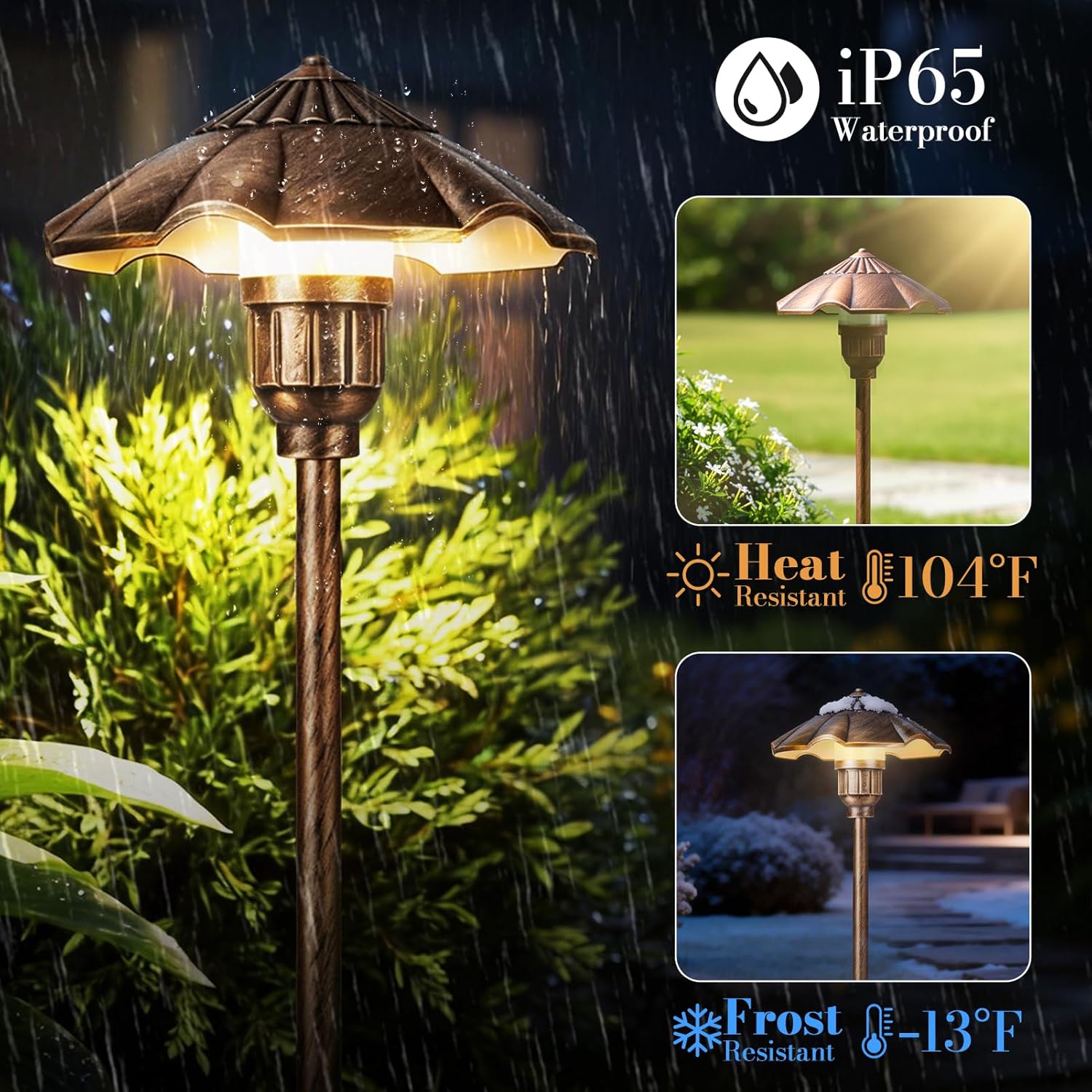 Luces de Paisaje de Bajo Voltaje, 5W, 12-24V AC/DC, IP65 Impermeable - Imagen 4