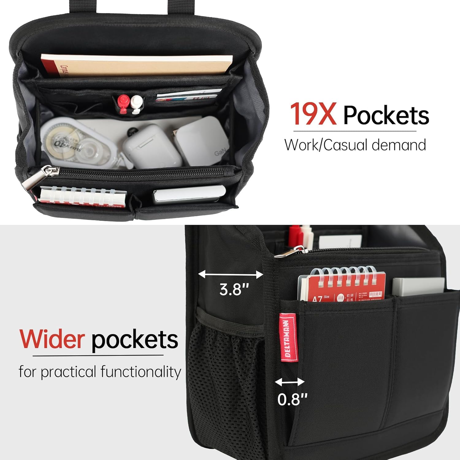Organizador de Mochila Mini Premium con 19 Bolsillos - Imagen 4