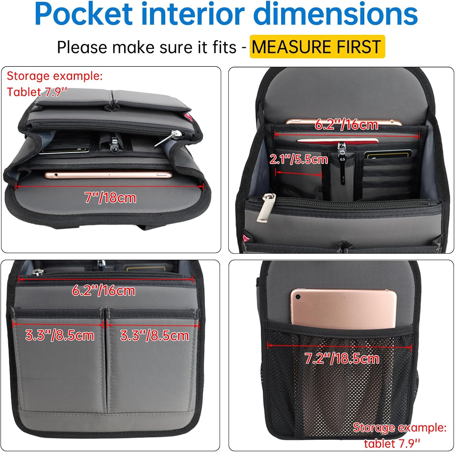 Organizador de Mochila Mini Premium con 19 Bolsillos - Imagen 6