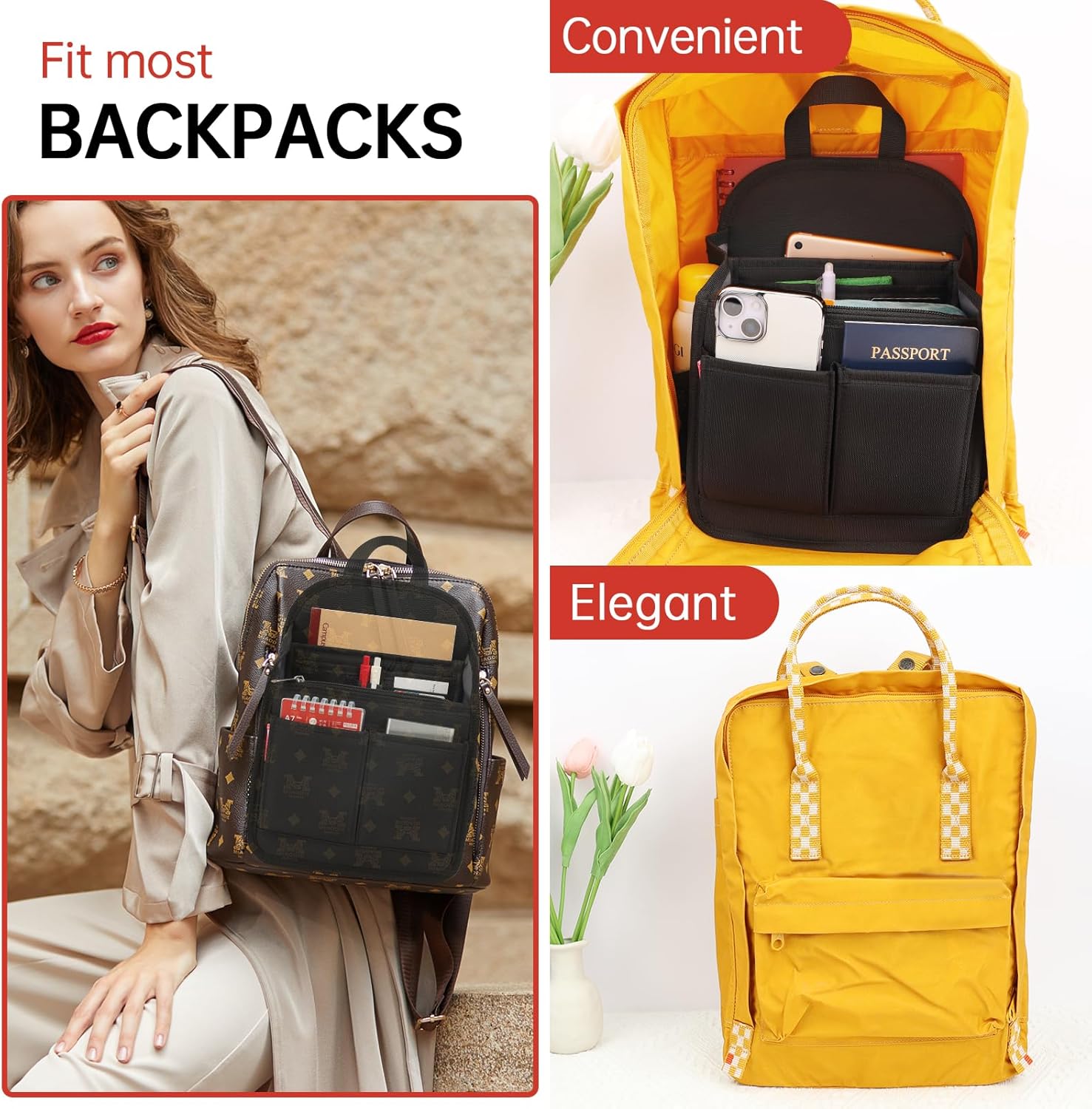 Organizador de Mochila Mini Premium con 19 Bolsillos - Imagen 7