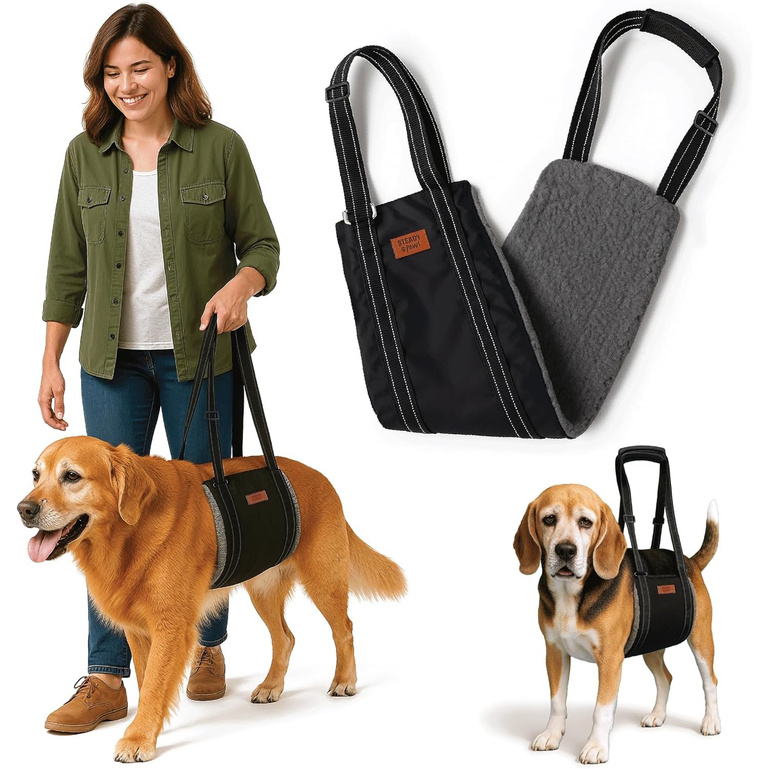 Arnés de Elevación para Perros con Soporte Suave