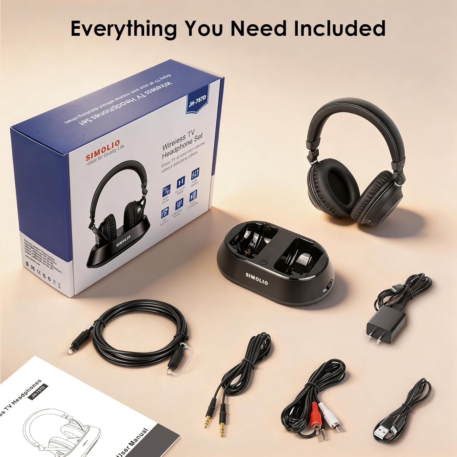 Auriculares Inalámbricos para TV SIMOLIO 🎧 - Imagen 8