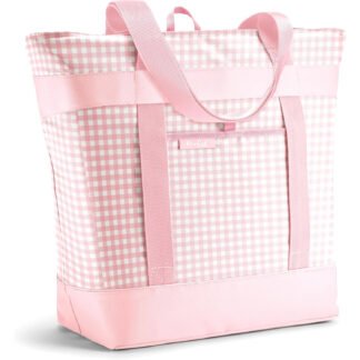 Bolsa Térmica Reutilizable Fit & Fresh - Diseño Gingham Rosa