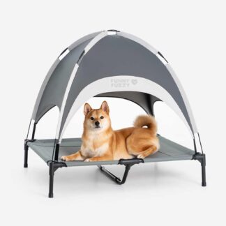 Cama Elevada para Perros con Toldo UV y Envío Gratis 🐾