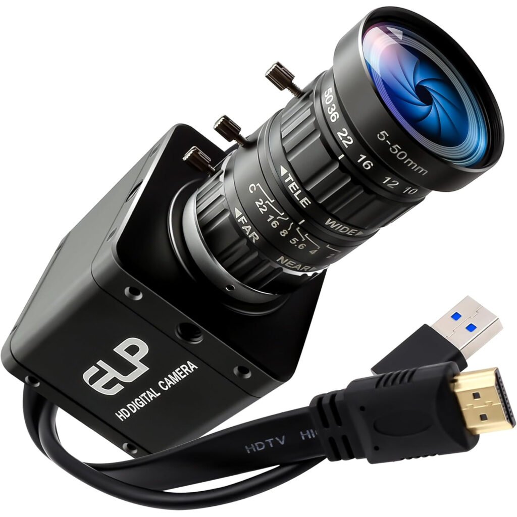 Cámara 4K HDMI USB3.0 con Zoom Manual 10X