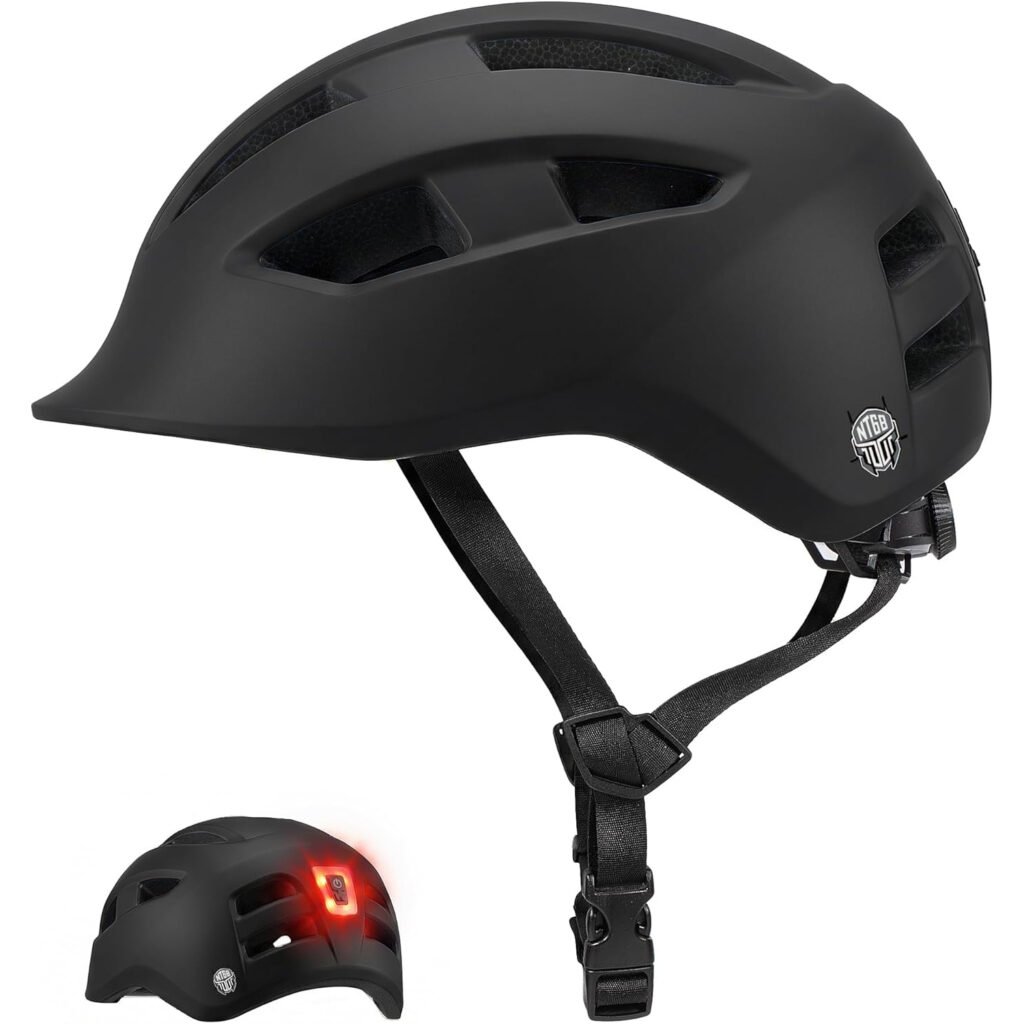 Casco de Bicicleta con Luz Recargable USB para Adultos