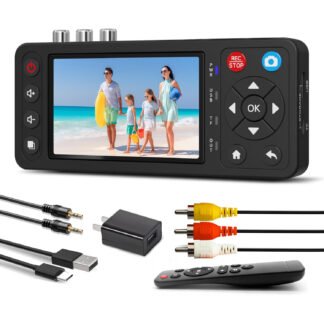 Convertidor VHS a Digital con Pantalla HD de 4 pulgadas 📺