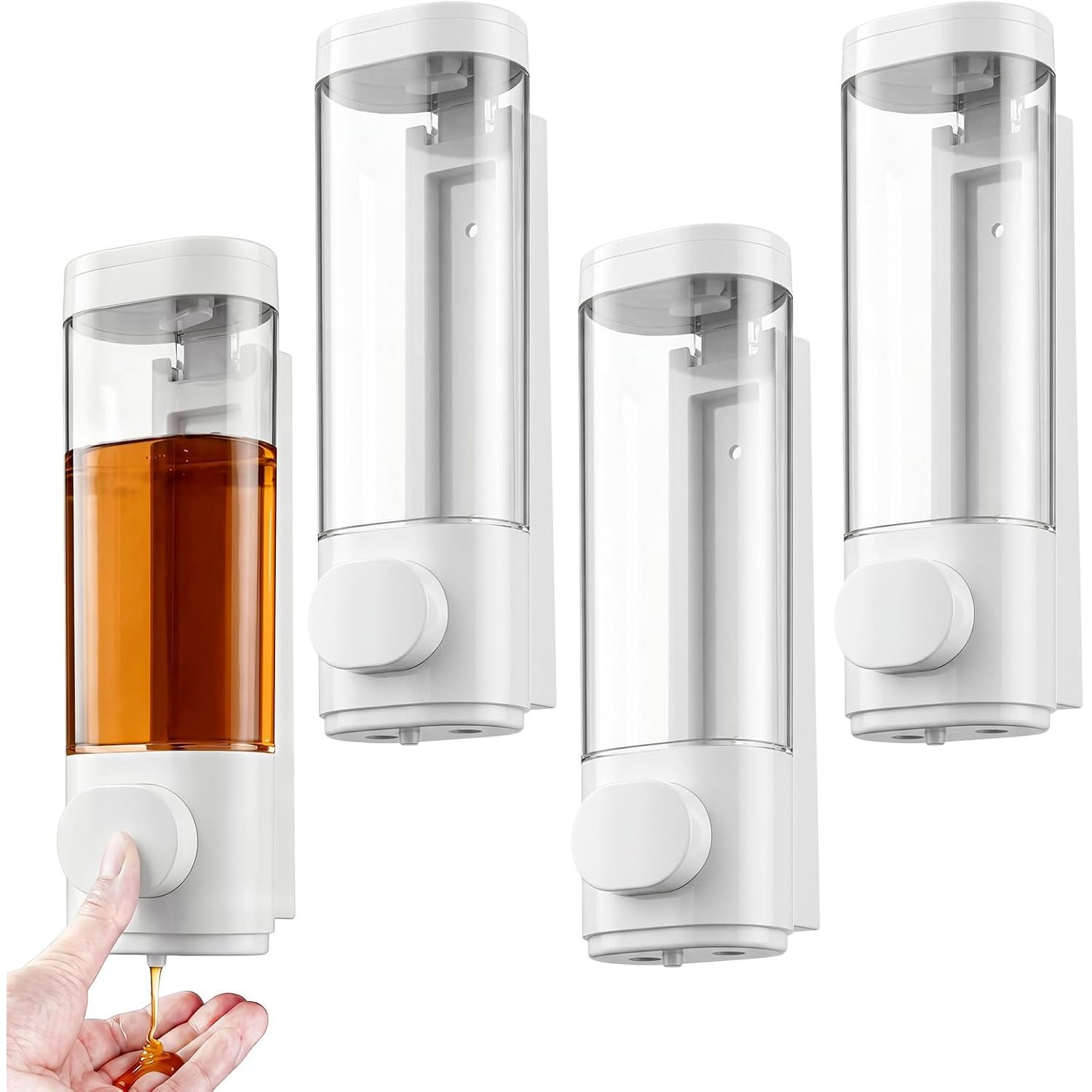 Dispensador de Jabón de Pared 300ml Blanco