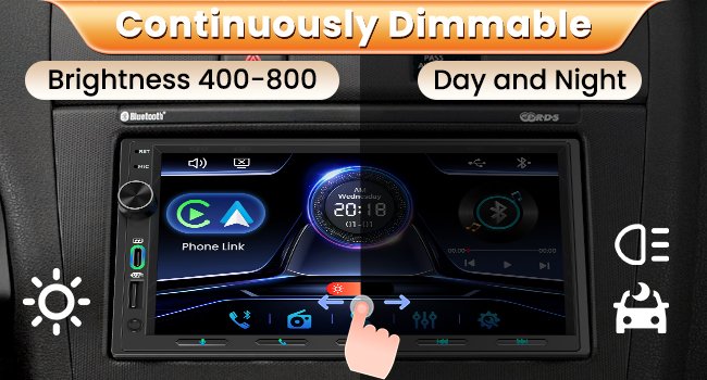 Estéreo de Auto Doble DIN con Carplay y Android Auto 🚗 - Imagen 18