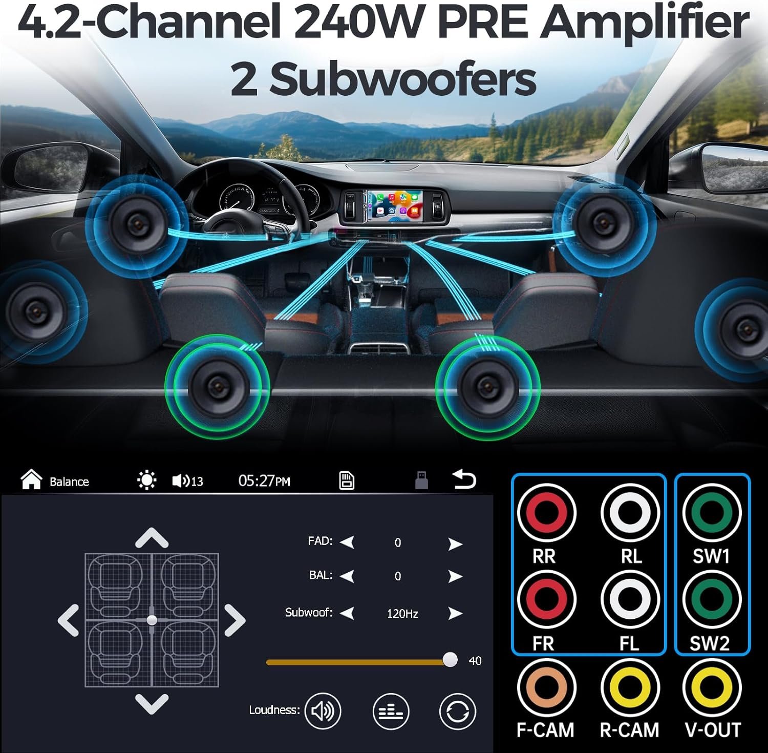 Estéreo QLED para Auto de 6.95 pulgadas con CarPlay y Android Auto 🚗 - Imagen 3