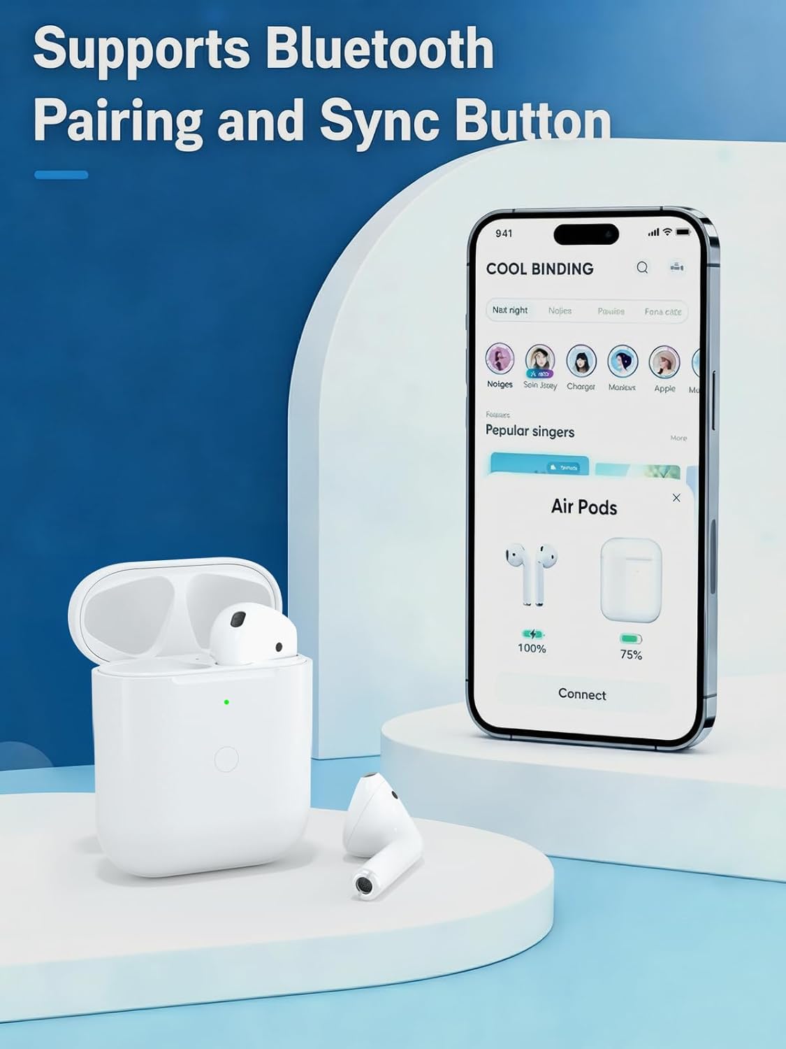 Estuche de Carga Inalámbrica para AirPods 1ra/2da Gen - Imagen 6