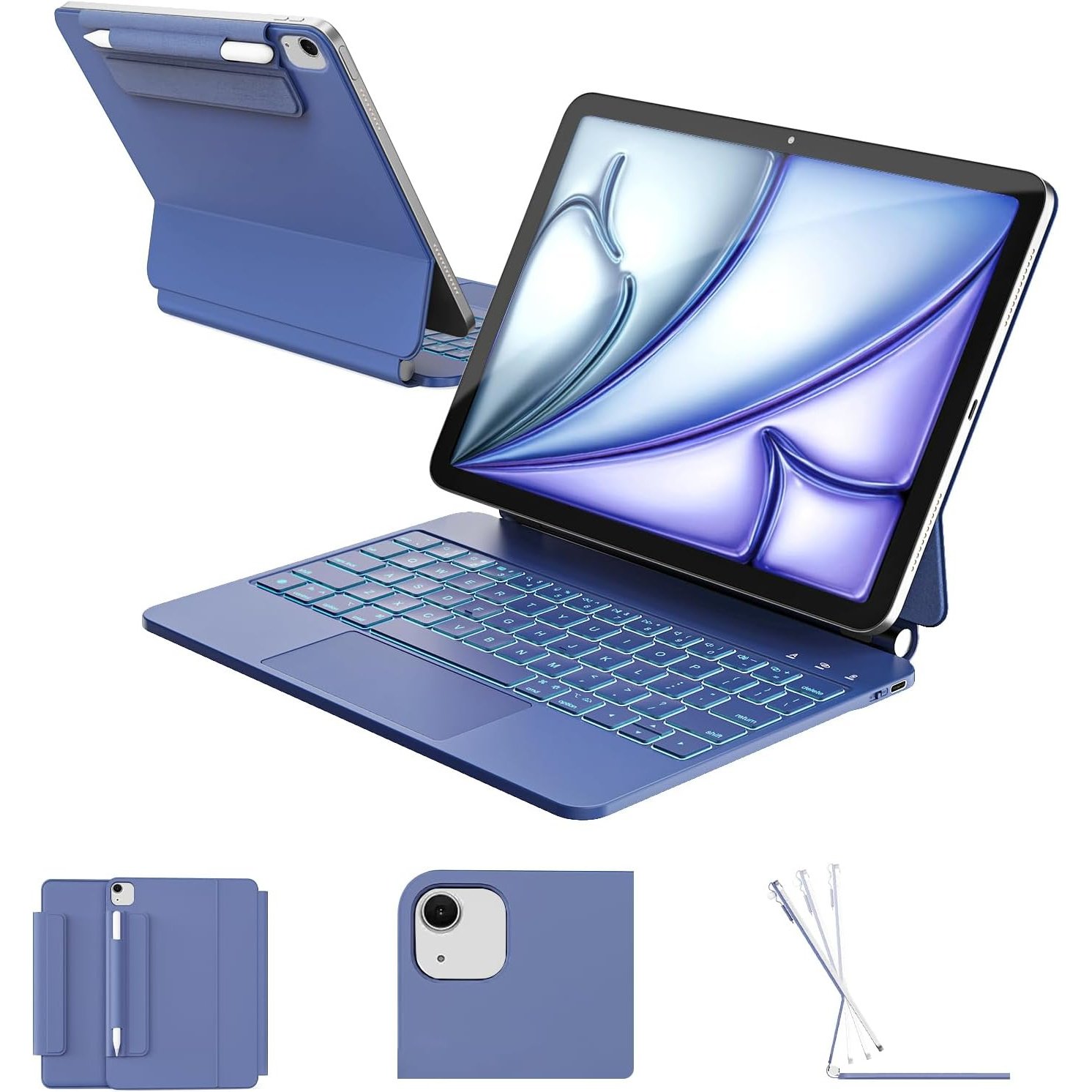 Funda para iPad Air 11 con Teclado y Retroiluminación 🌟
