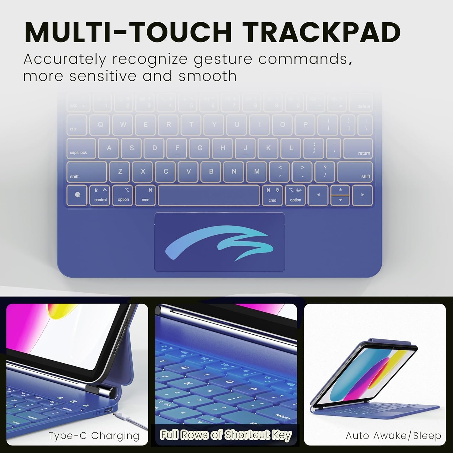 Funda con Teclado para iPad iPad de 10.ª generación iPad A16 de 11 pulgadas - Imagen 6